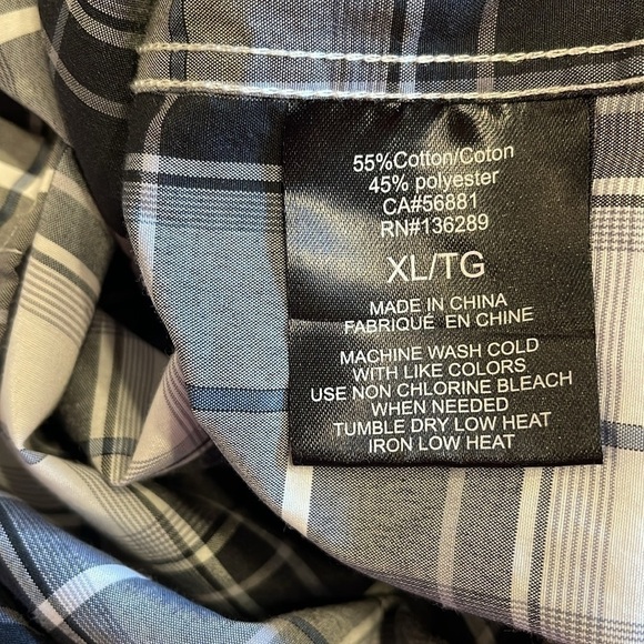 O’Neill XL button short sleeve checked cotton shirt with pocket and logo on back - Picture 7 of 8